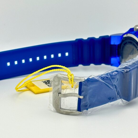 BRAND NEW Invicta Pro Diver Anatomic TRANSPARENT Blue strap Blue Case Watch - Picture 7 of 8
